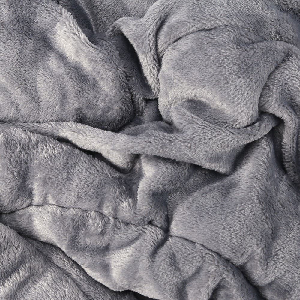 Edredom Solteiro Plush Inove Provence Havan Casa - Cinza Ardósia