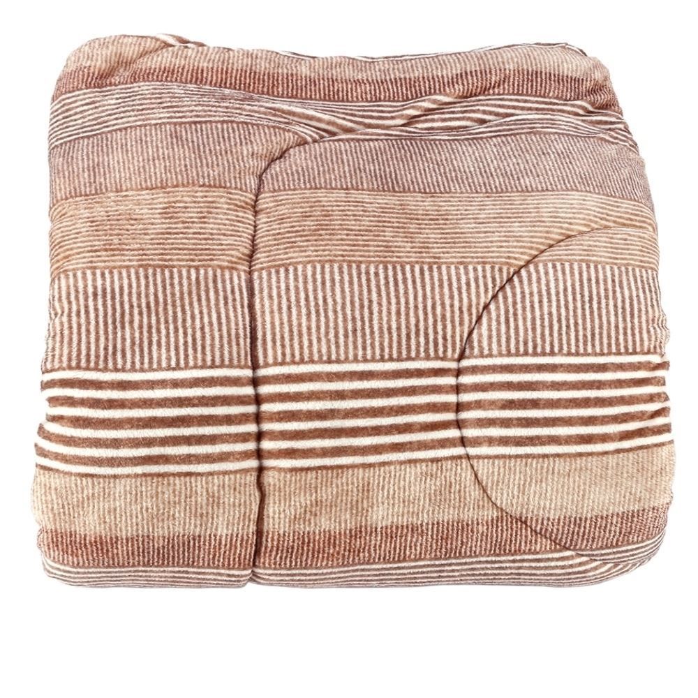 Edredom Solteiro Plush Inove Provence Havan Casa - Caio Geo Bege