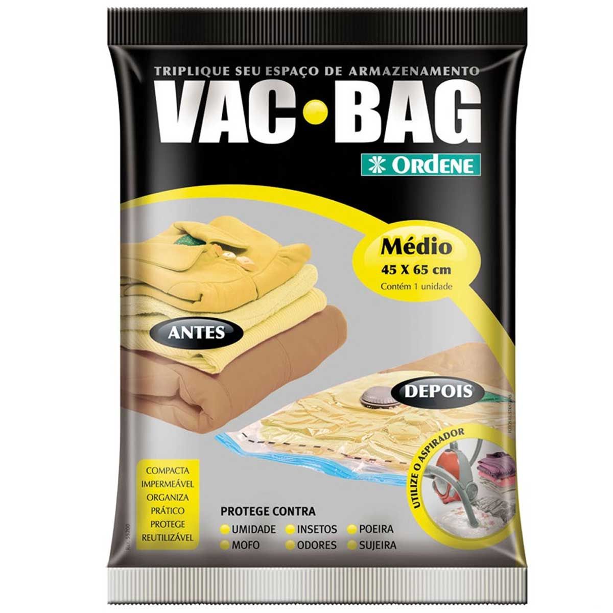 Embalagem a Vácuo Médio 45x65cm Ordene Vac Bag - 55200