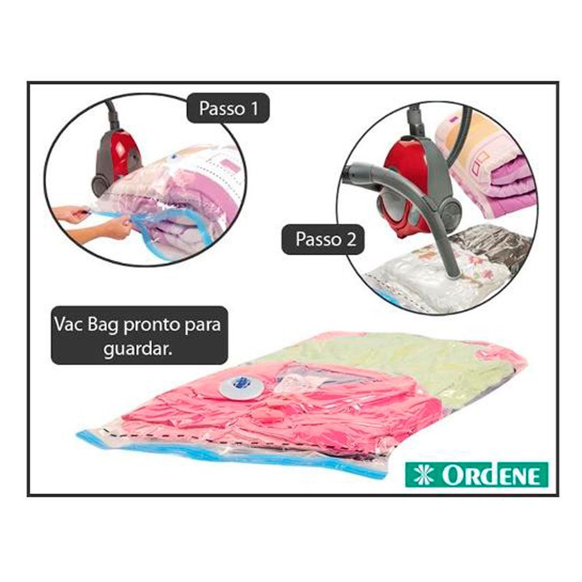 Embalagem a Vácuo Médio 45x65cm Ordene Vac Bag - 55200