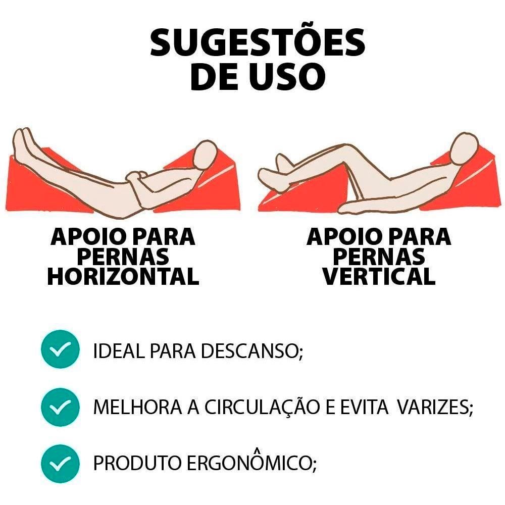 Encosto Para Descanso Perf 1L D-20 45X50x30 Ecoflex - Azul