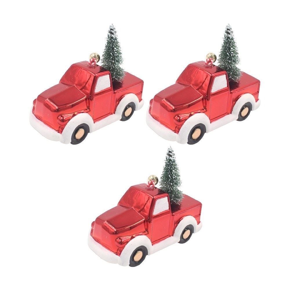 Enfeite Natalino Carro Com Árvore Havan Casa - 3 Peças