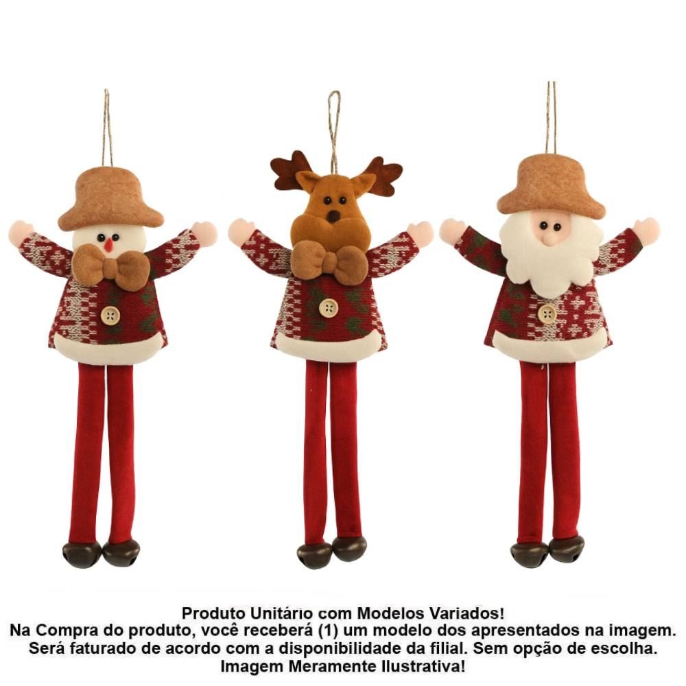 Enfeite Natalino De Tricô Guizo 25 Cm Tuut - Sortido