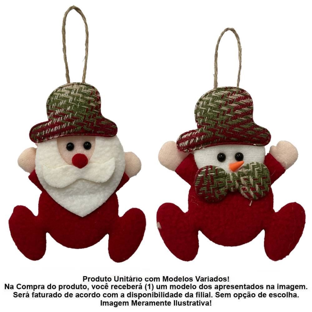 Enfeite Natalino Papai Noel 11 Cm Havan Casa - Sortido