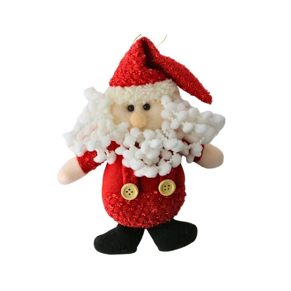 Enfeite Natalino Papai Noel Vermelho Dinatale - 27Cm