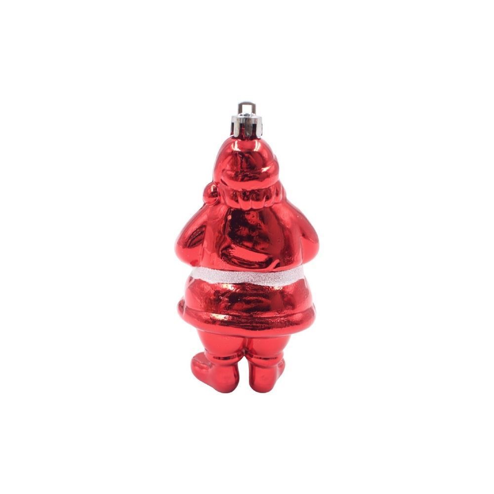 Enfeite Natalino Papai Noel Vermelho Havan Casa 10Cm - 3 Peças 