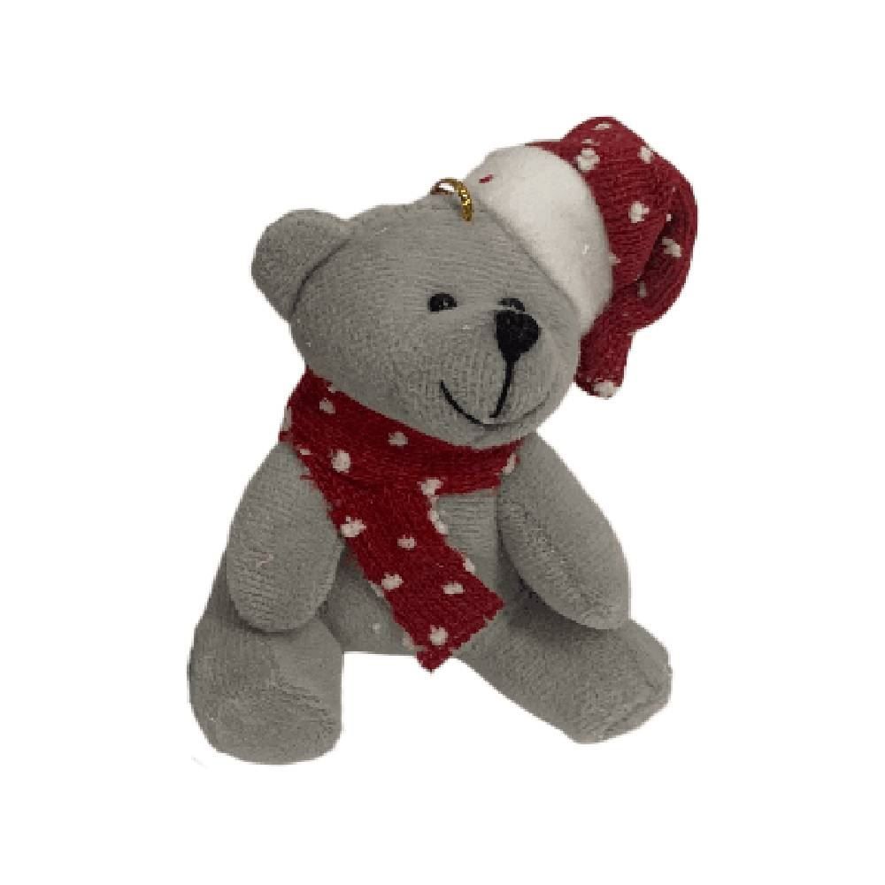 Enfeite Natalino Urso Com Gorro Rio Master - Sortido
