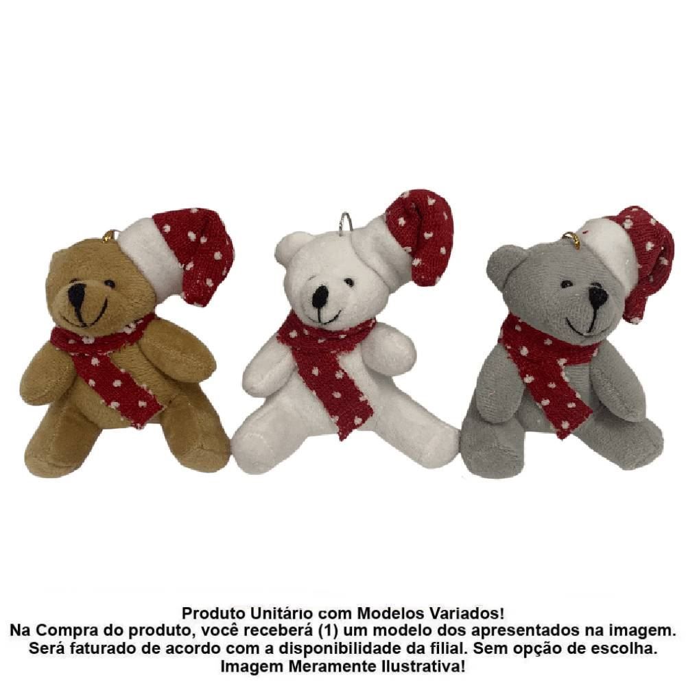Enfeite Natalino Urso Com Gorro Rio Master - Sortido