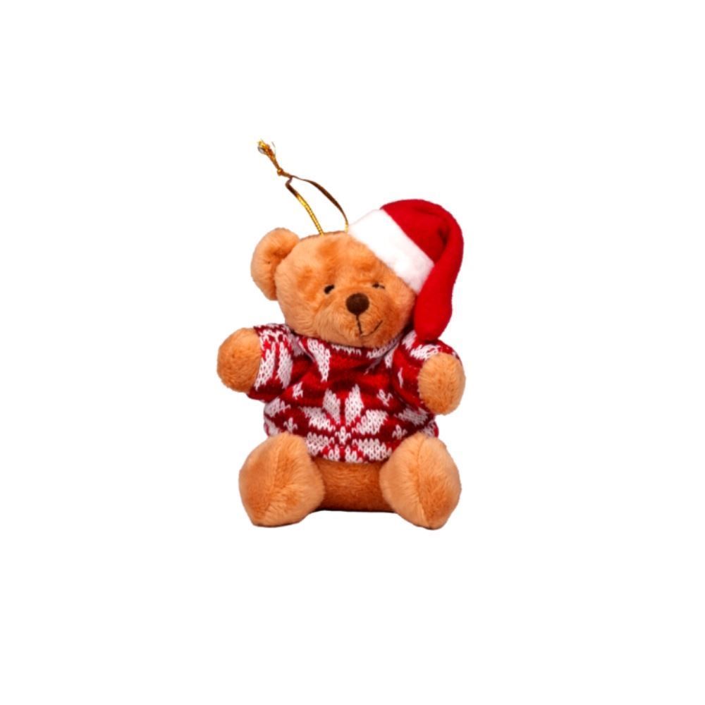 Enfeite Natalino Urso Havan Casa 11Cm - Vermelho