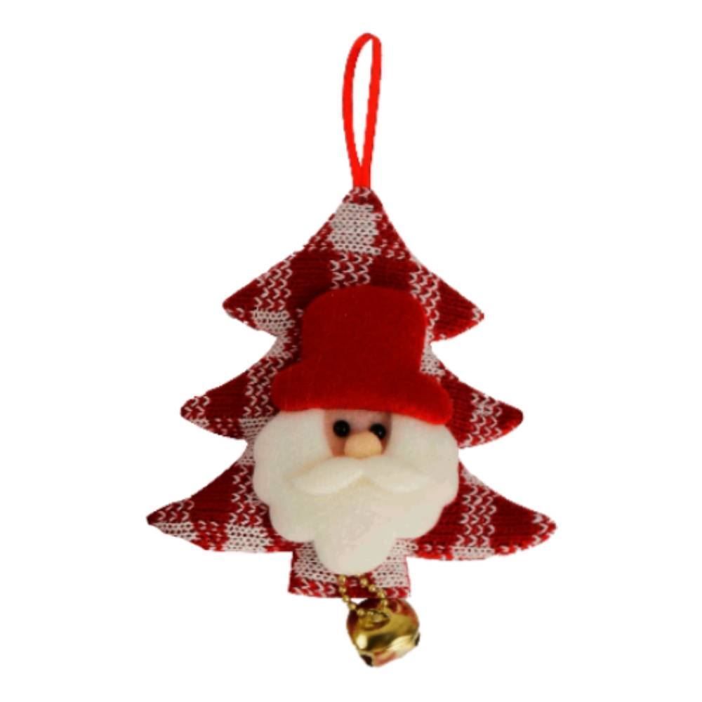 Enfeite Papai Noel Com Guizo Árvore 13 Cm Rio Master - Sortido