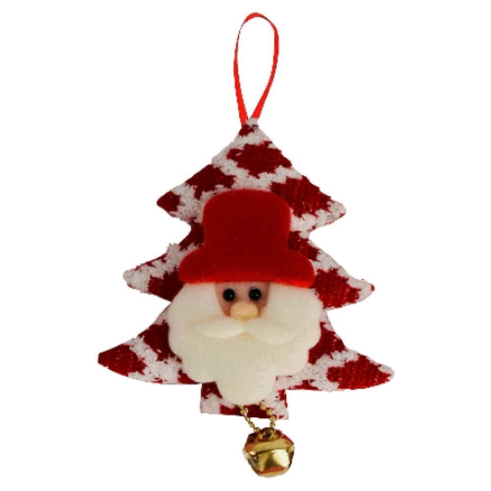 Enfeite Papai Noel Com Guizo Árvore 13 Cm Rio Master - Sortido