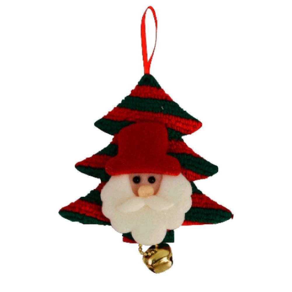 Enfeite Papai Noel Com Guizo Árvore 13 Cm Rio Master - Sortido