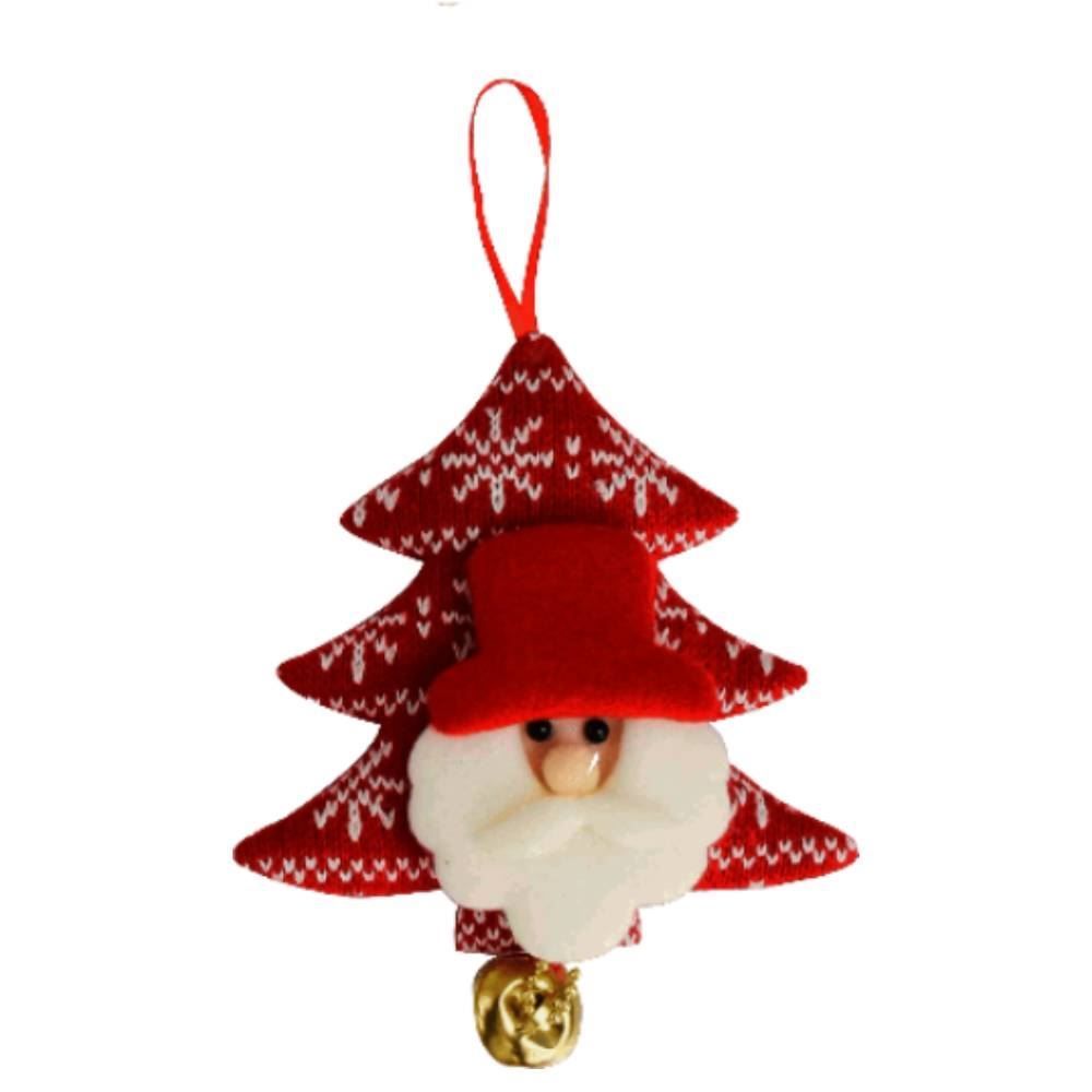 Enfeite Papai Noel Com Guizo Árvore 13 Cm Rio Master - Sortido