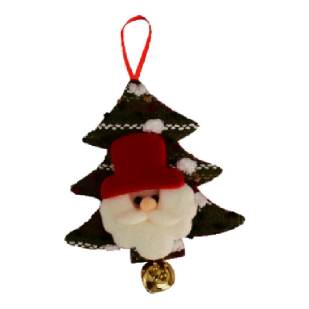 Enfeite Papai Noel Com Guizo Árvore 13 Cm Rio Master - Sortido