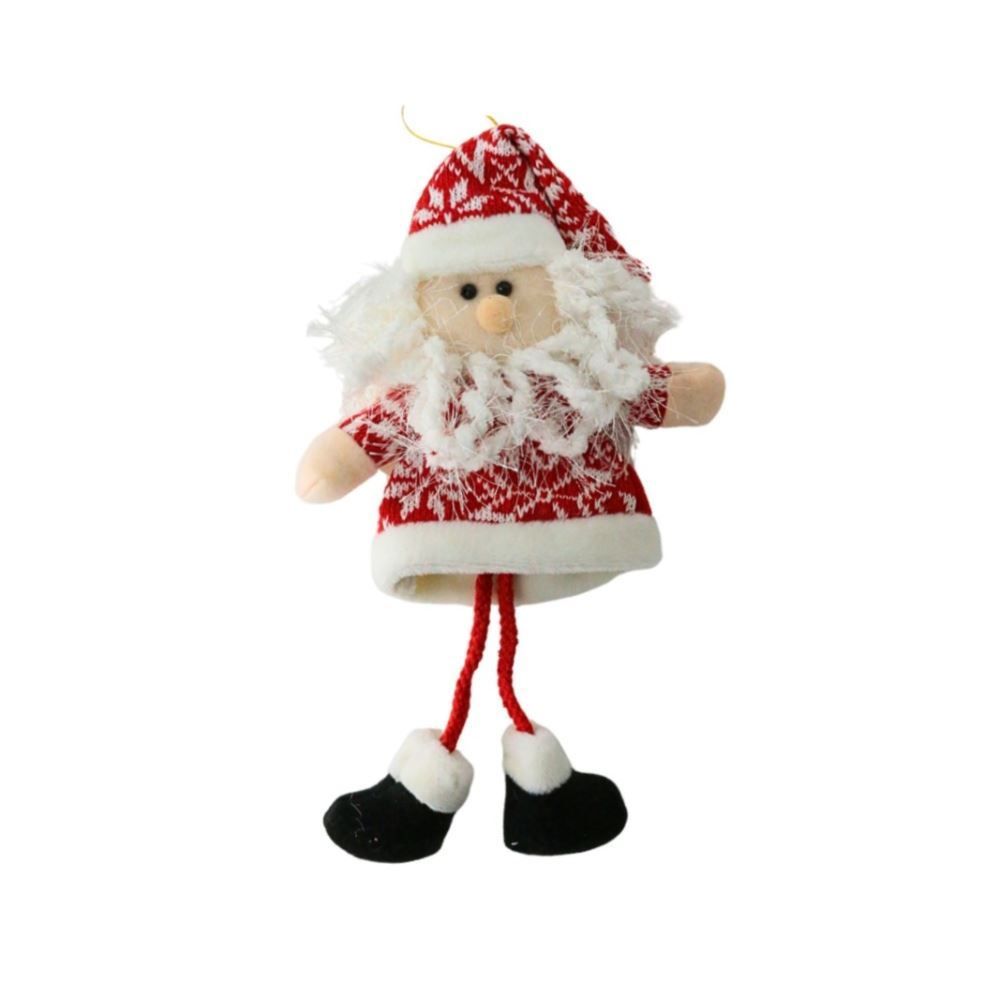 Enfeite Papai Noel Vermelho E Branco Dinatale - 27Cm