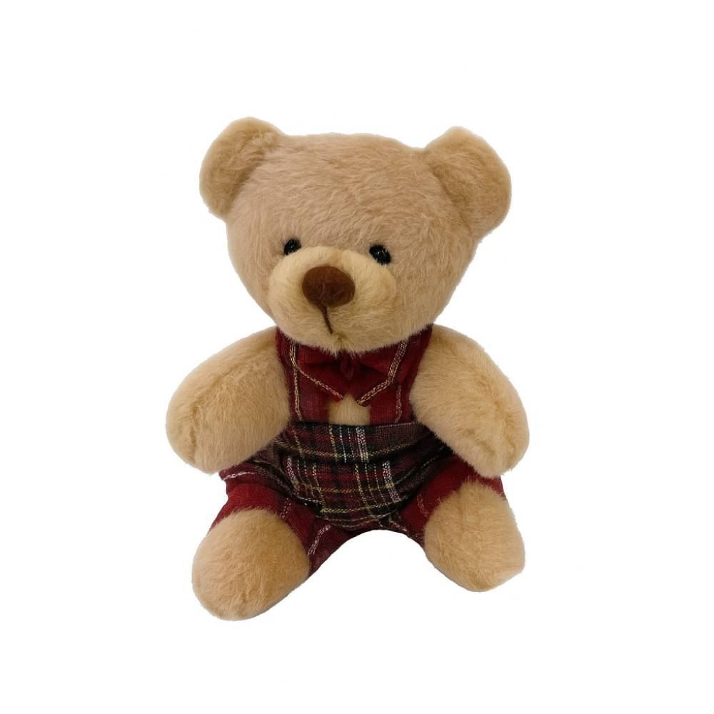 Enfeite Urso Caramelo Xadrez 10 Cm Tuut - Sortido