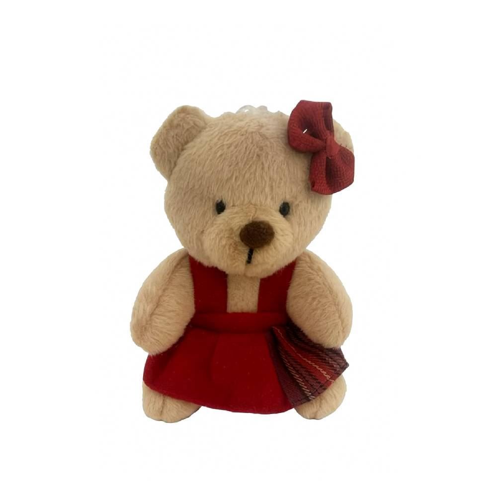 Enfeite Urso Caramelo Xadrez 10 Cm Tuut - Sortido