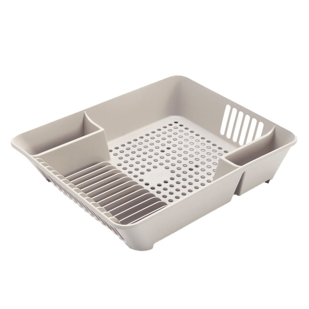 Escorredor De Louças Em Plástico Basic Coza 45Cm - Bege