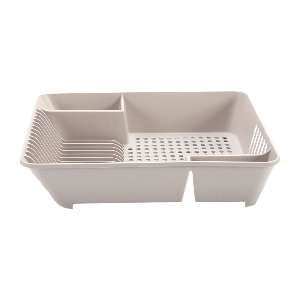 Escorredor De Louças Em Plástico Basic Coza 45Cm - Bege