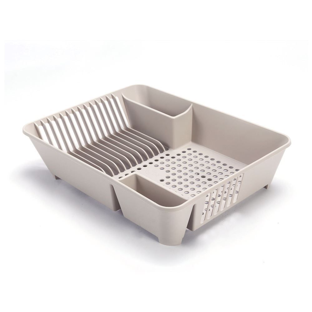 Escorredor De Louças Em Plástico Basic Coza 45Cm - Bege