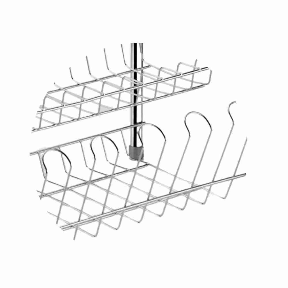 Escorredor De Louça Com Porta Copos Arthi - Aço Cromado