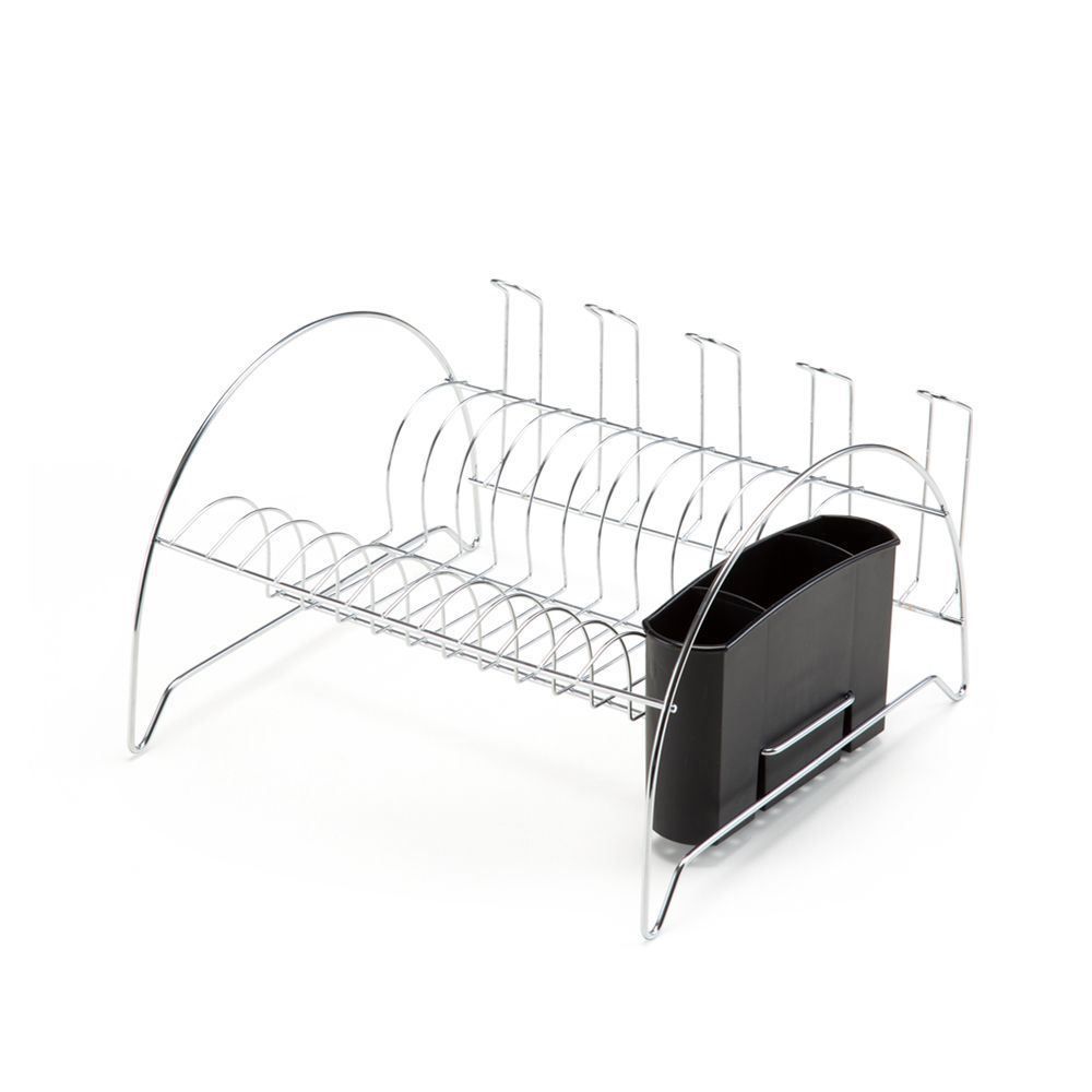 Escorredor Fan Com Porta Copos Arthi - Aço Cromado