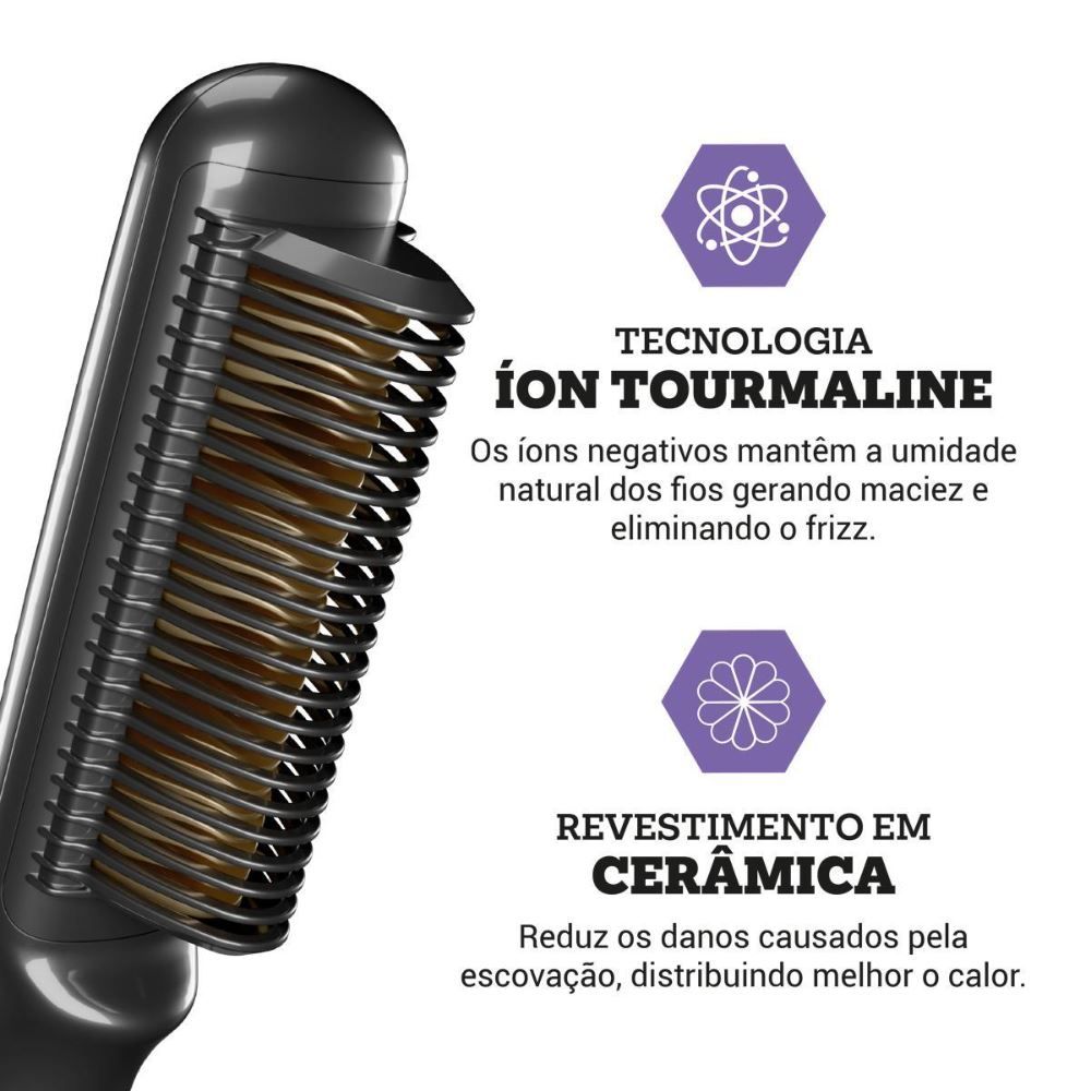 Escova Alisadora Philco Bivolt 210°C Pea01a