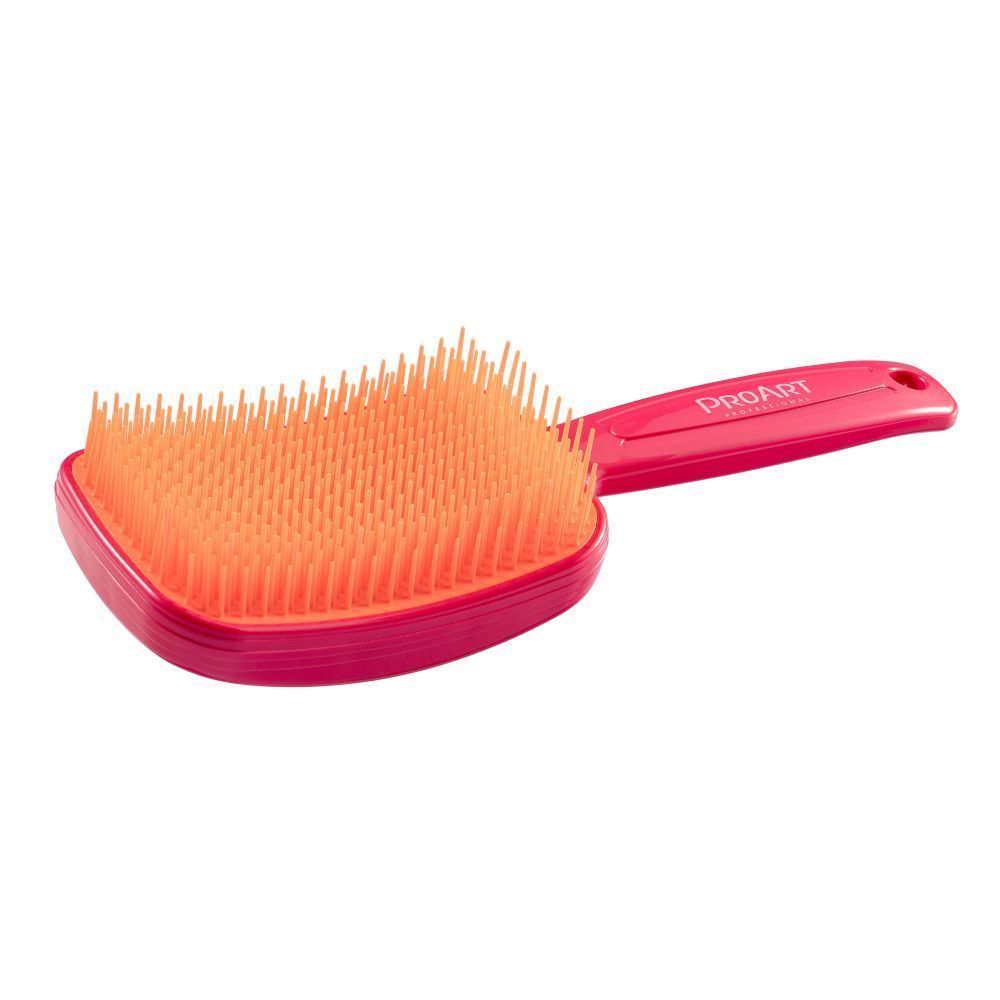 Escova De Cabelo Desembaraçadora Proart - Rosa e Laranja