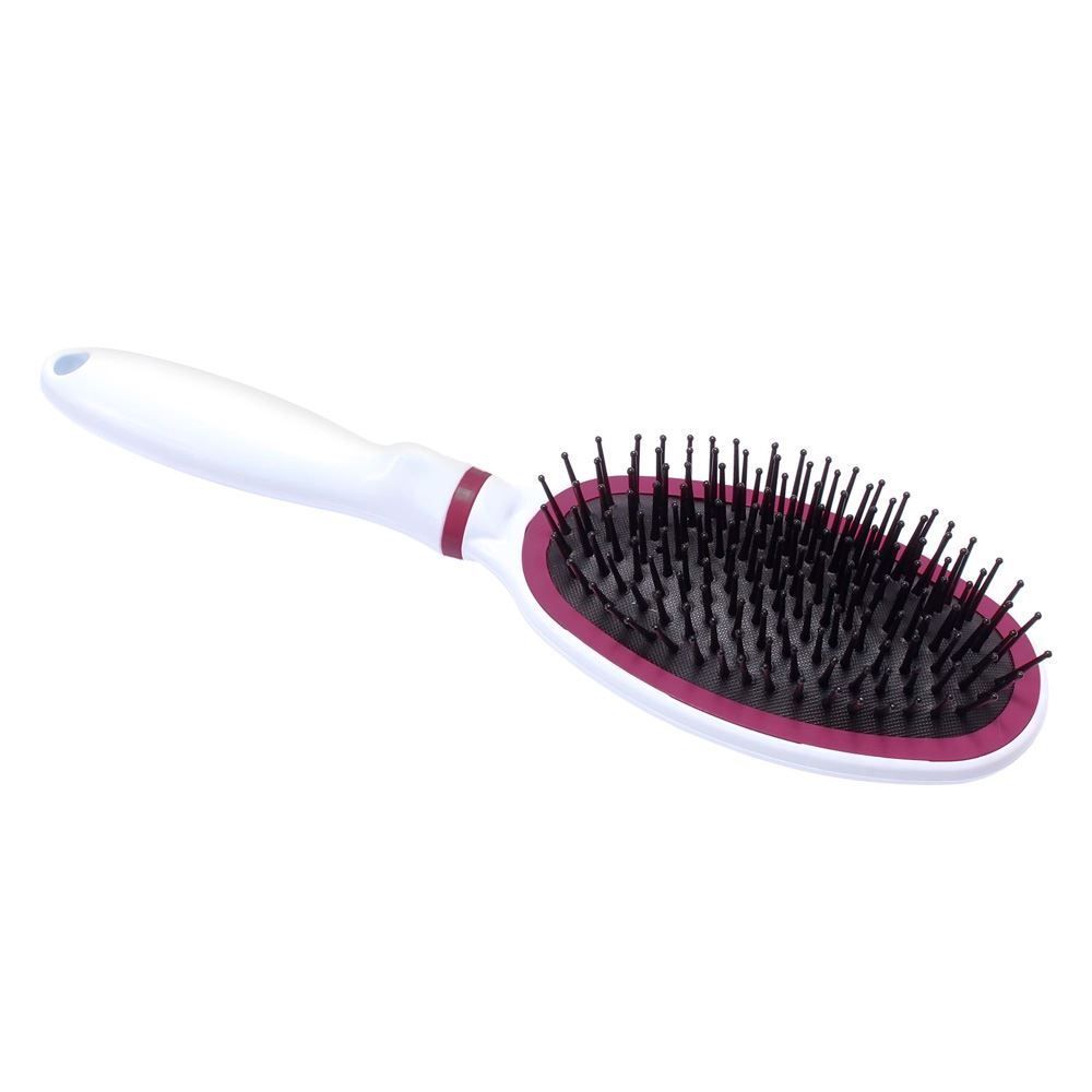 Escova De Cabelo Oval Glam Hit Corpus - Branca