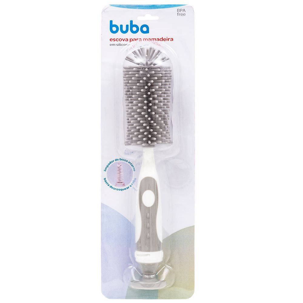 Escova Para Mamadeira Em Silicone Buba - 16276