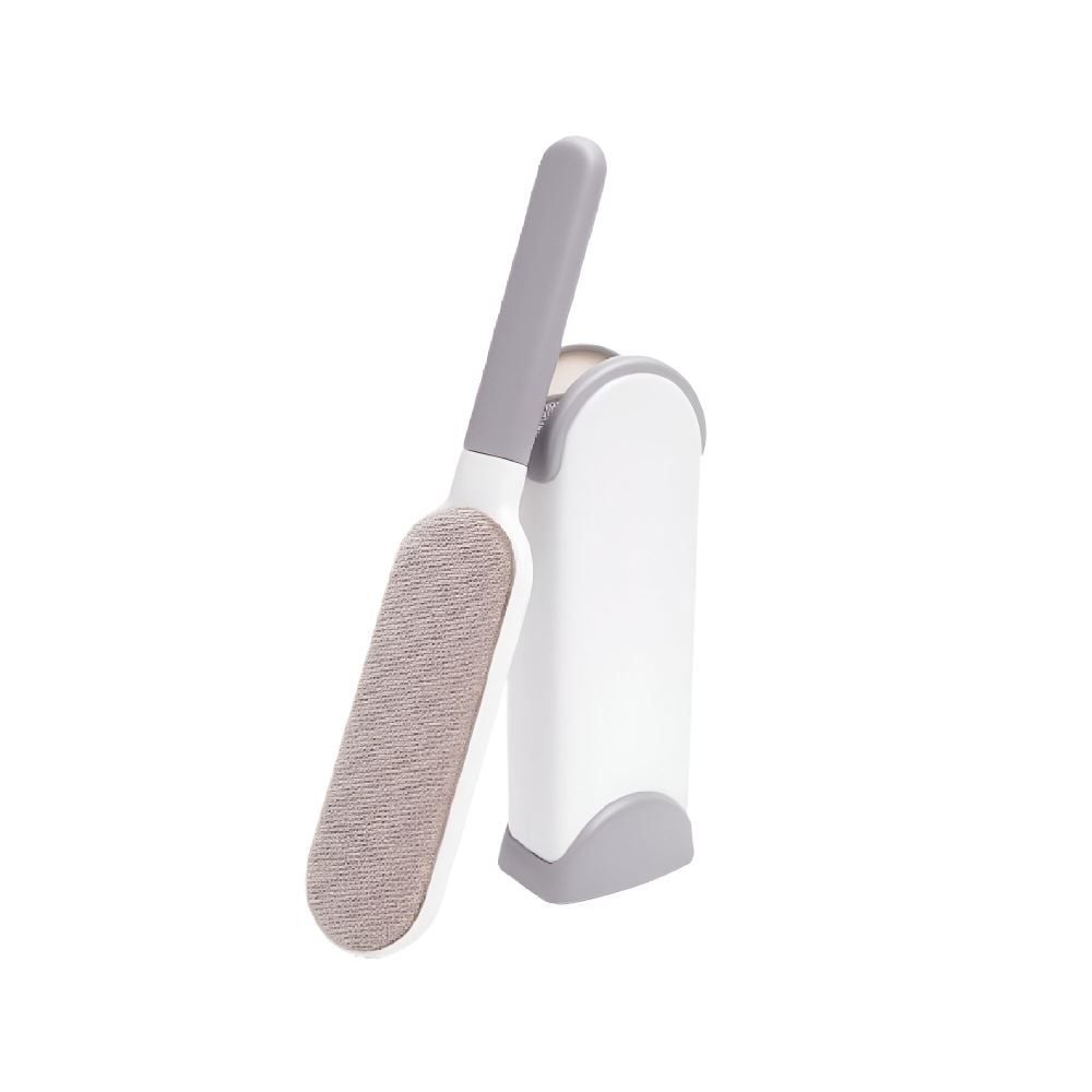 Escova Removedora De Pelos Com Suporte Lyor 32 Cm - Cinza