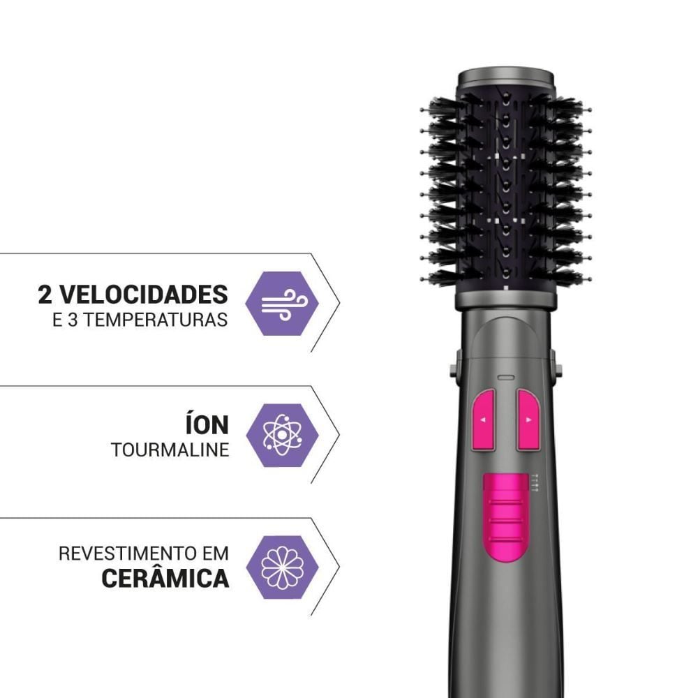 Escova Rotativa Philco Bivolt 1300W Opção Secador Per02