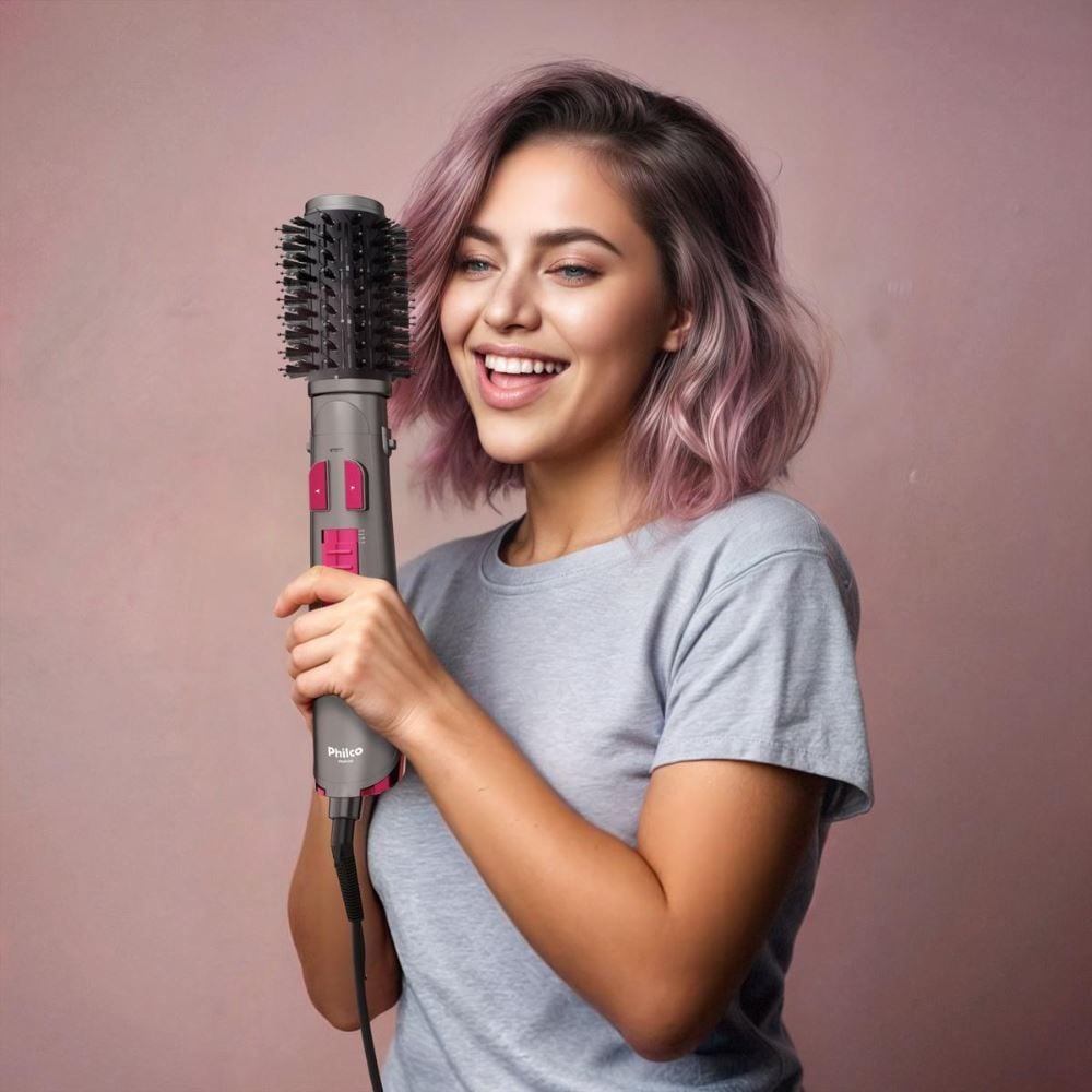 Escova Rotativa Philco Bivolt 1300W Opção Secador Per02