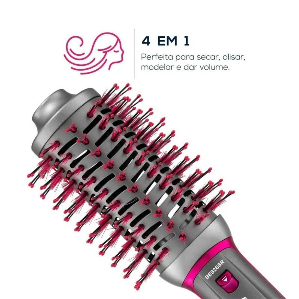Escova Secadora Britânia 1300W 4 Em 1 Bes26sr - Bivolt