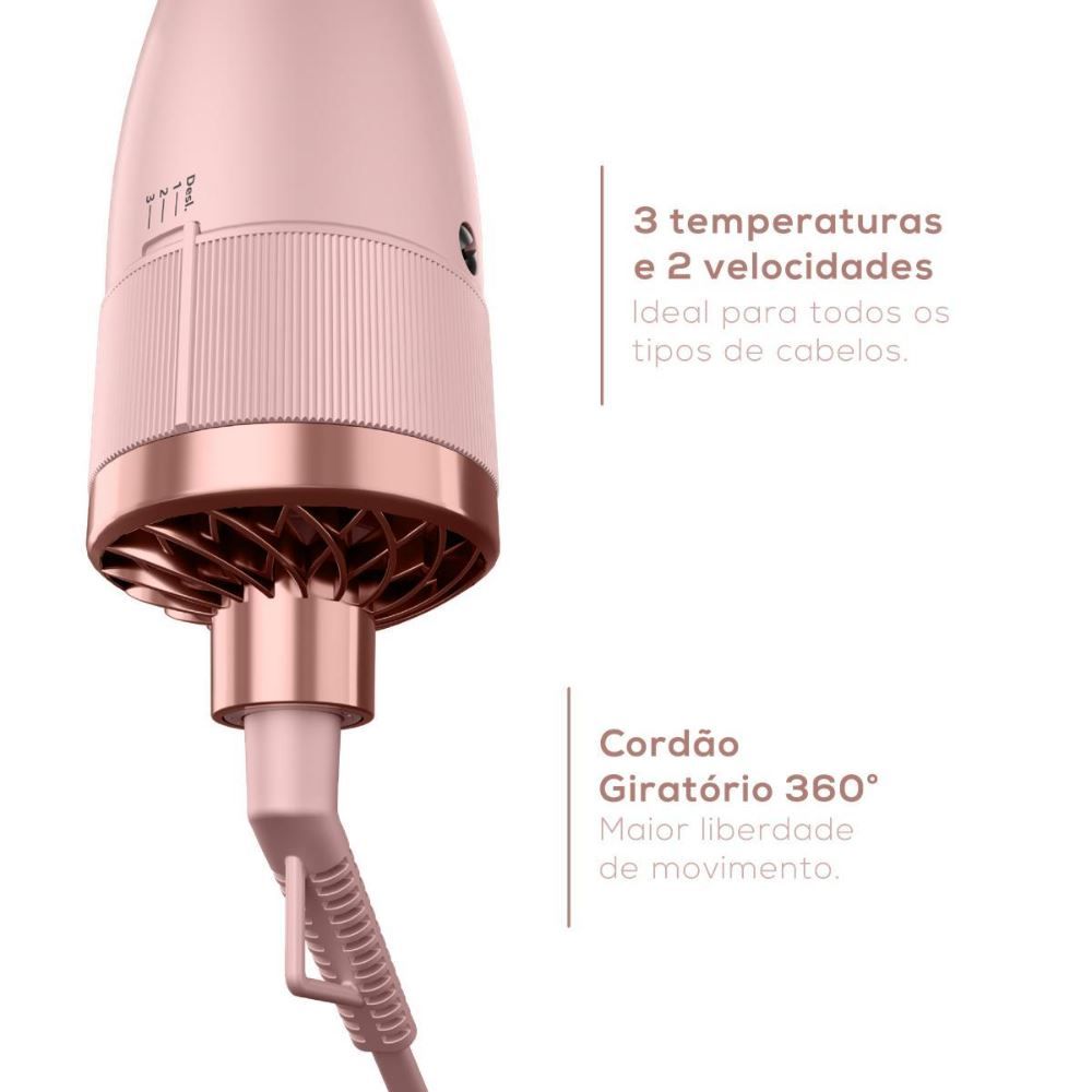 Escova Secadora Britânia Bivolt 1300W 4 Em 1 Infrared Bes36
