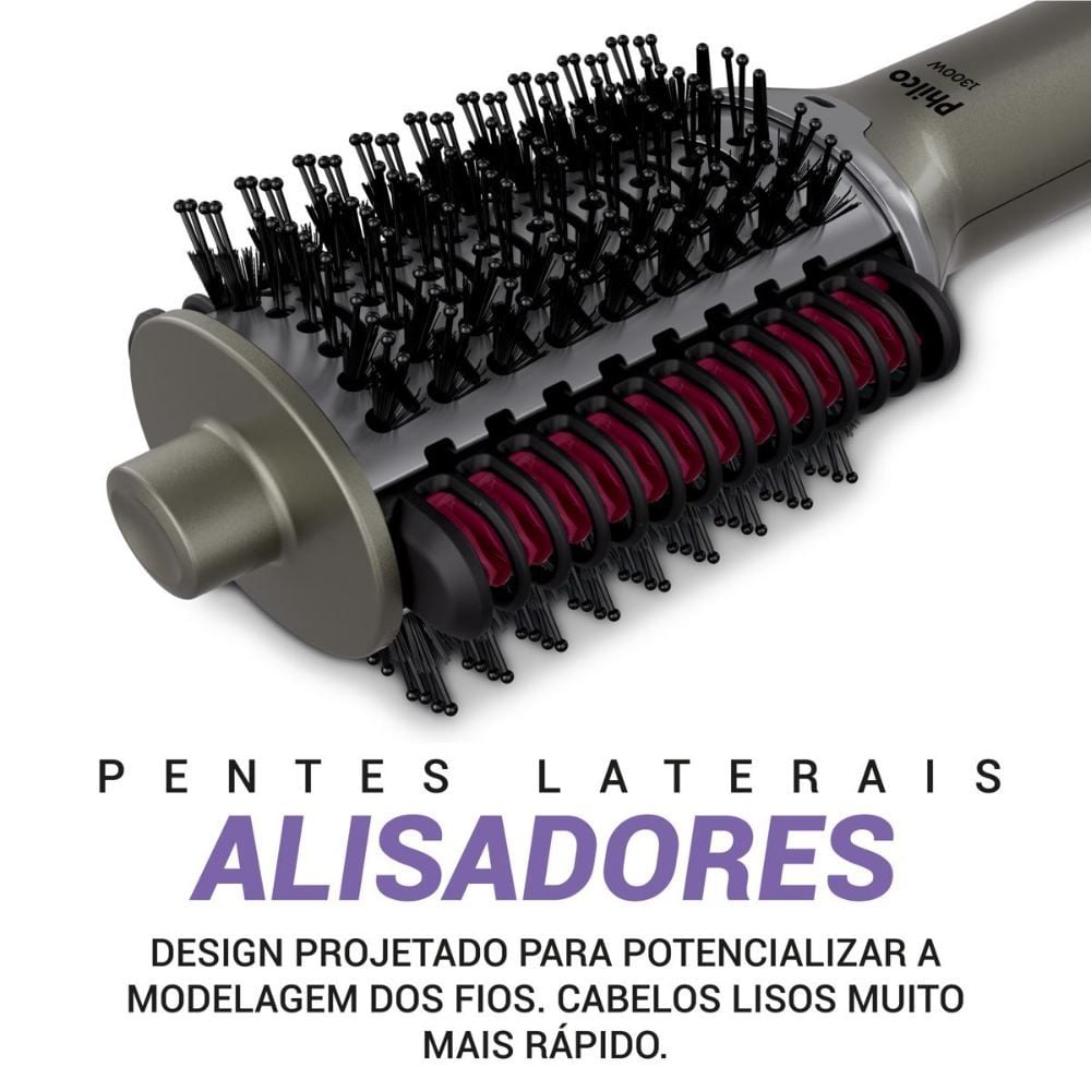 Escova Secadora Philco Bivolt 1300W Multicerdas 4 Em 1 Pes30