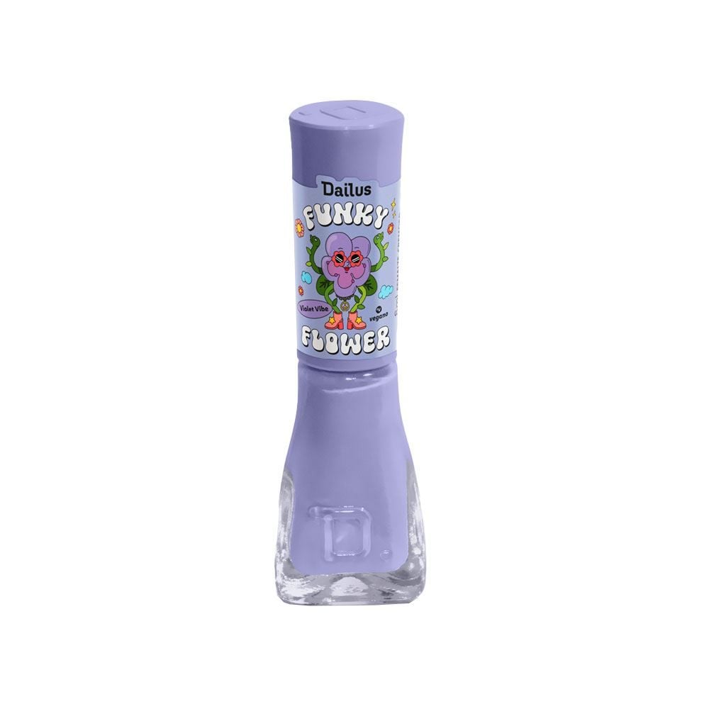 Esmalte Cremoso Dailus Funky Flower 8Ml - Violet Vibe