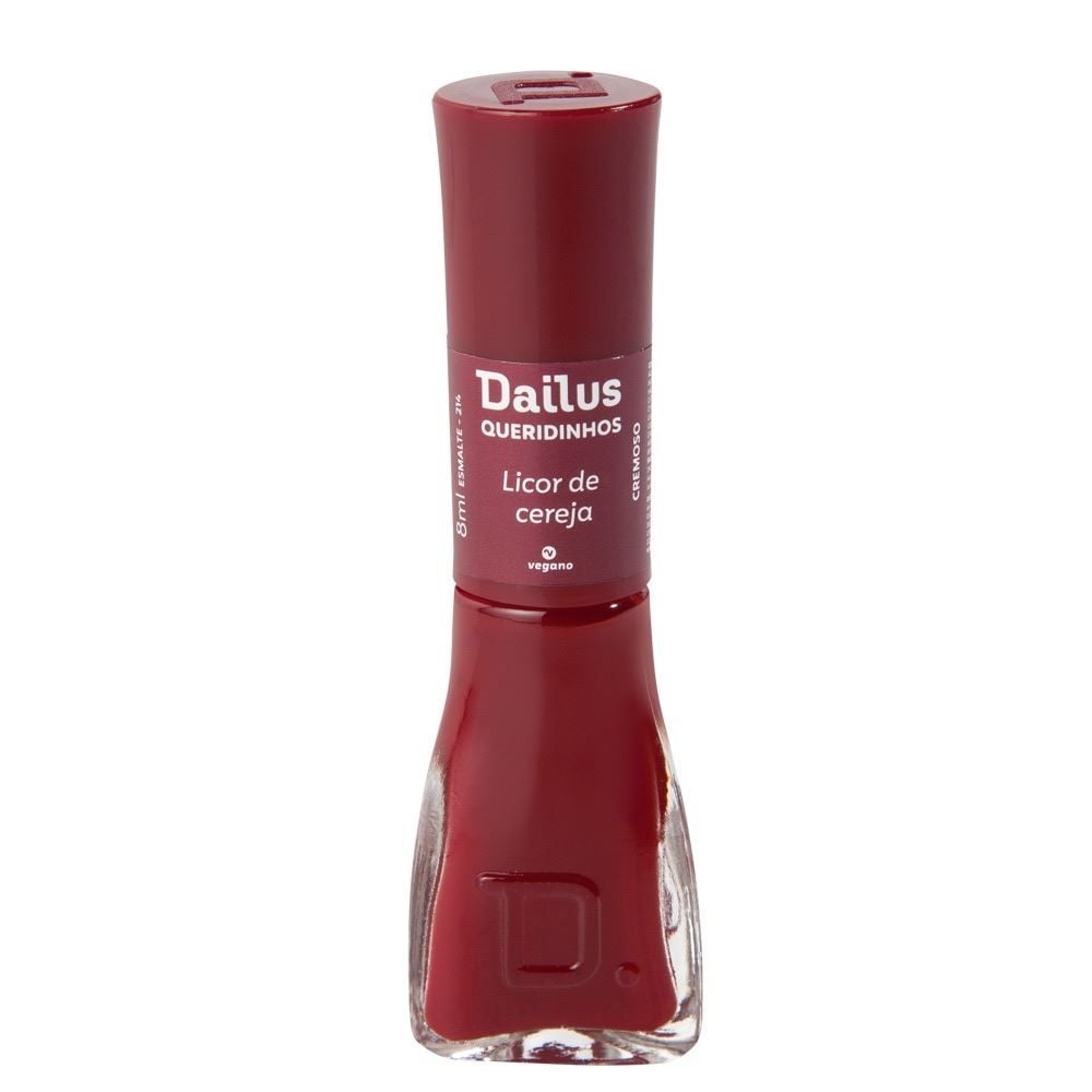 Esmalte Cremoso Dailus Queridinhos 8Ml - LICOR DE CEREJA