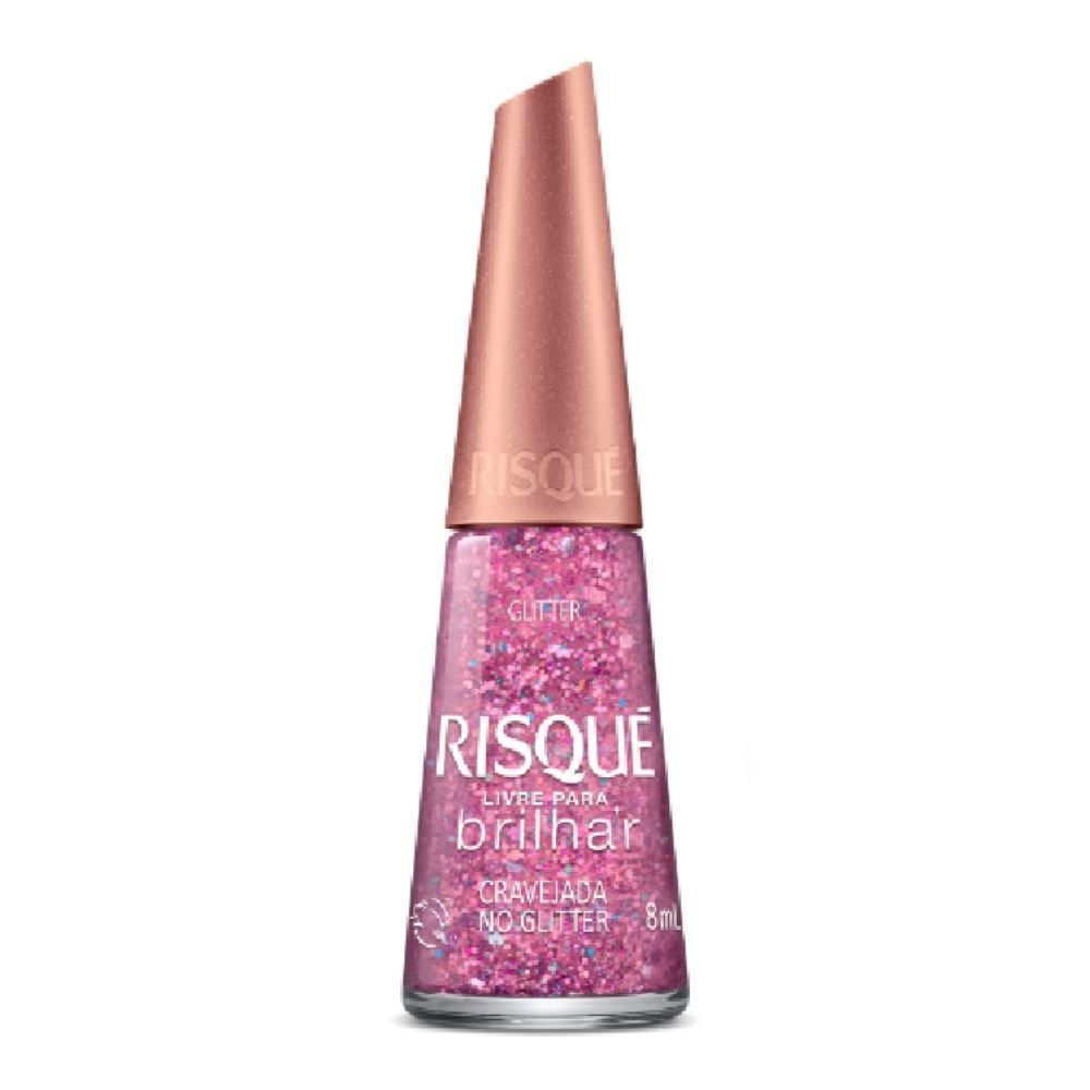 Esmalte Risqué 8Ml - Cravejada No Glitter
