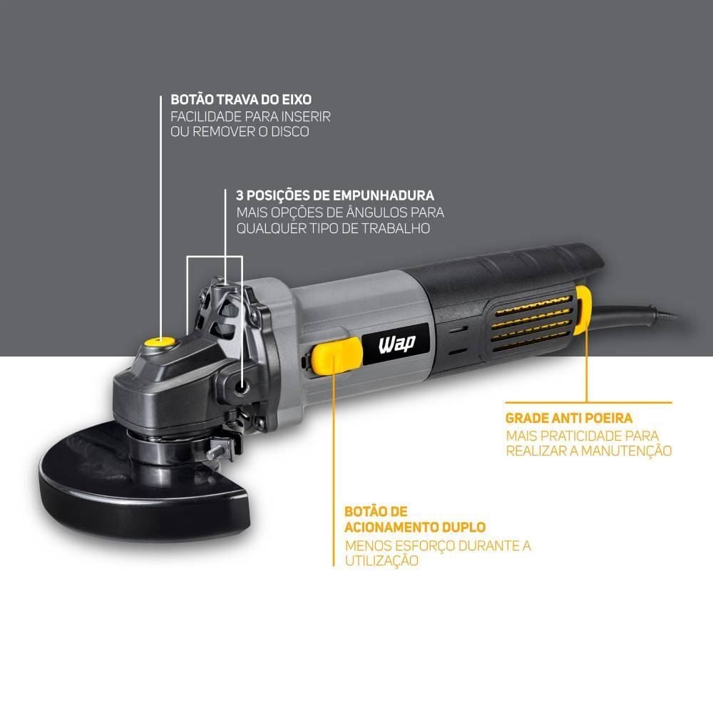 Esmerilhadeira Angular 5" WAP WF ES01