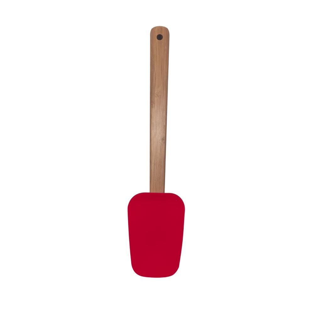 Espátula De Silicone Com Cabo De Bambu 29Cm Havan Casa - Vermelho