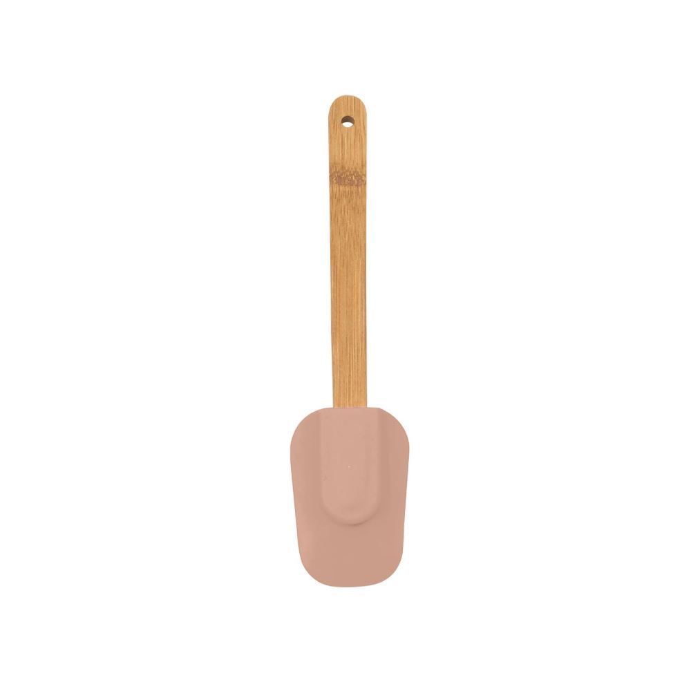 Espátula De Silicone Com Cabo De Bambu 29Cm Havan Casa - Marrom Rosado