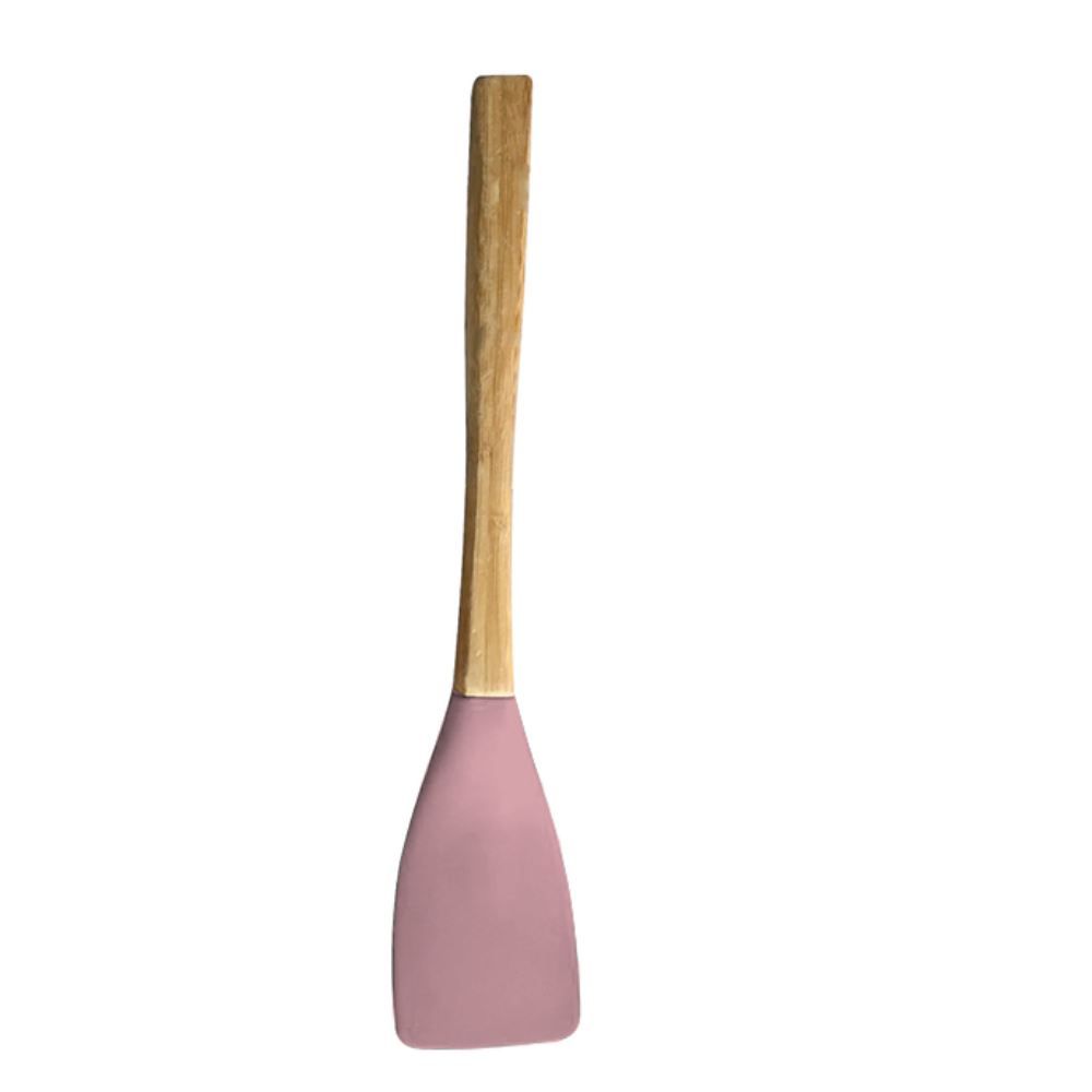 Espátula De Silicone Com Cabo De Bambu Havan Casa 32,5Cm - Rosa
