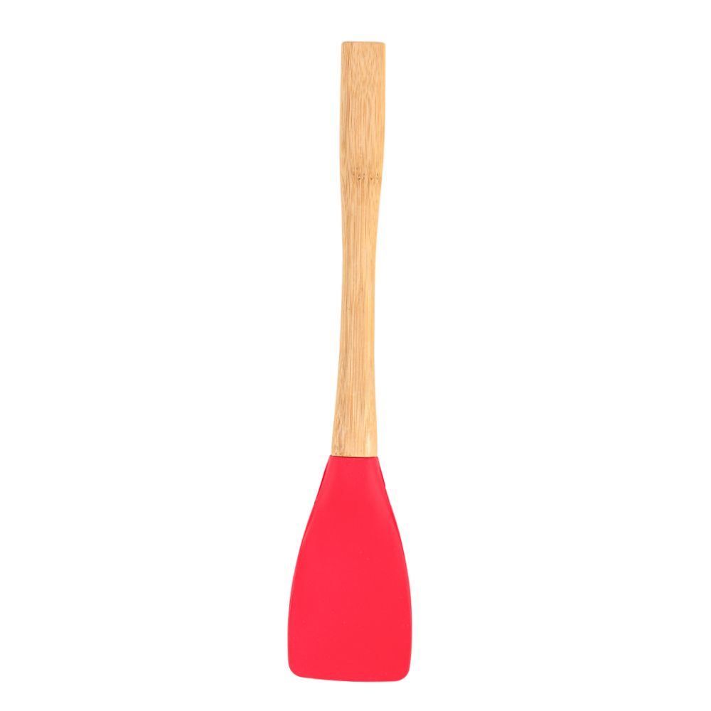 Espátula De Silicone Com Cabo De Bambu Havan Casa - Vermelho