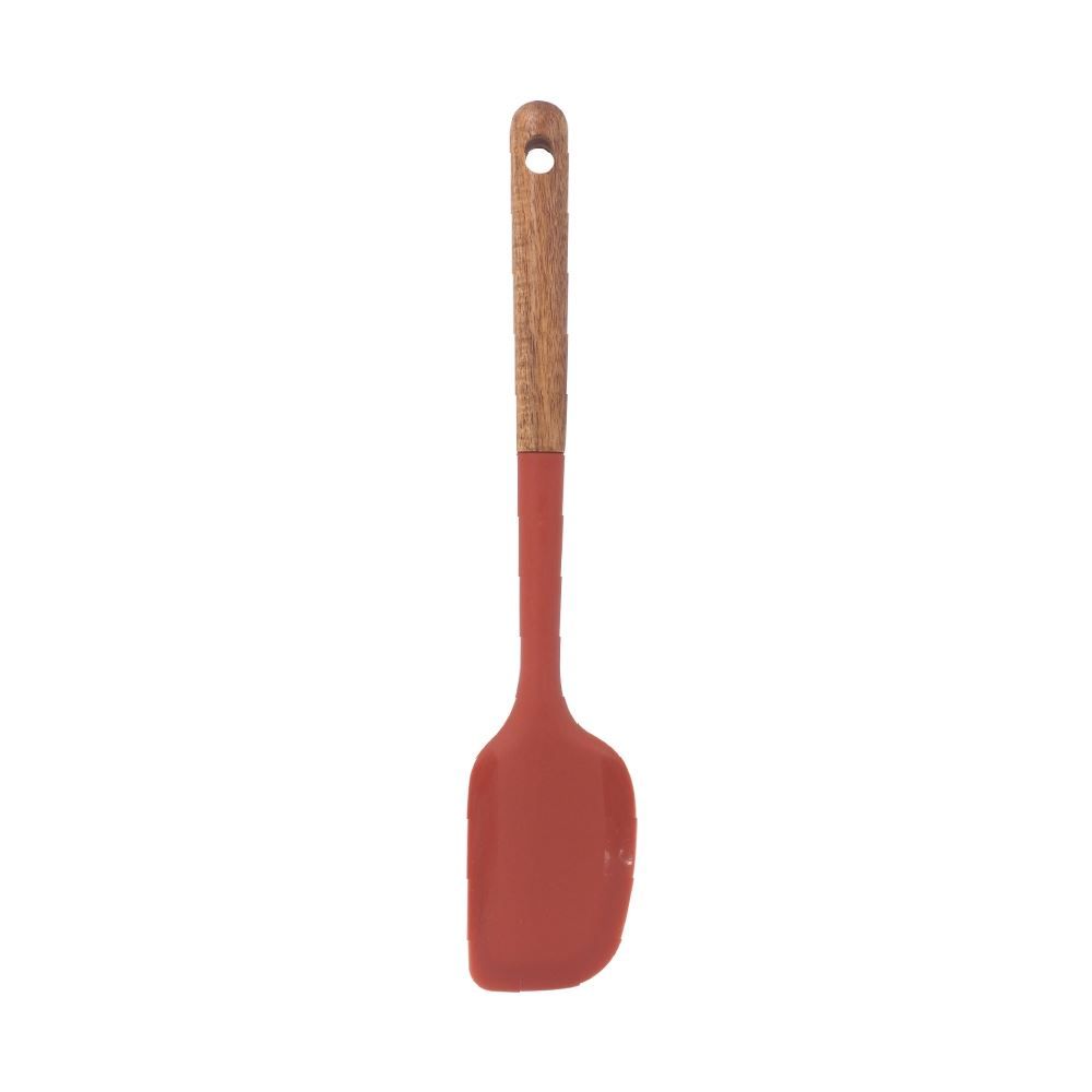 Espátula De Silicone Com Cabo De Madeira Havan Casa 32 Cm - Vermelho
