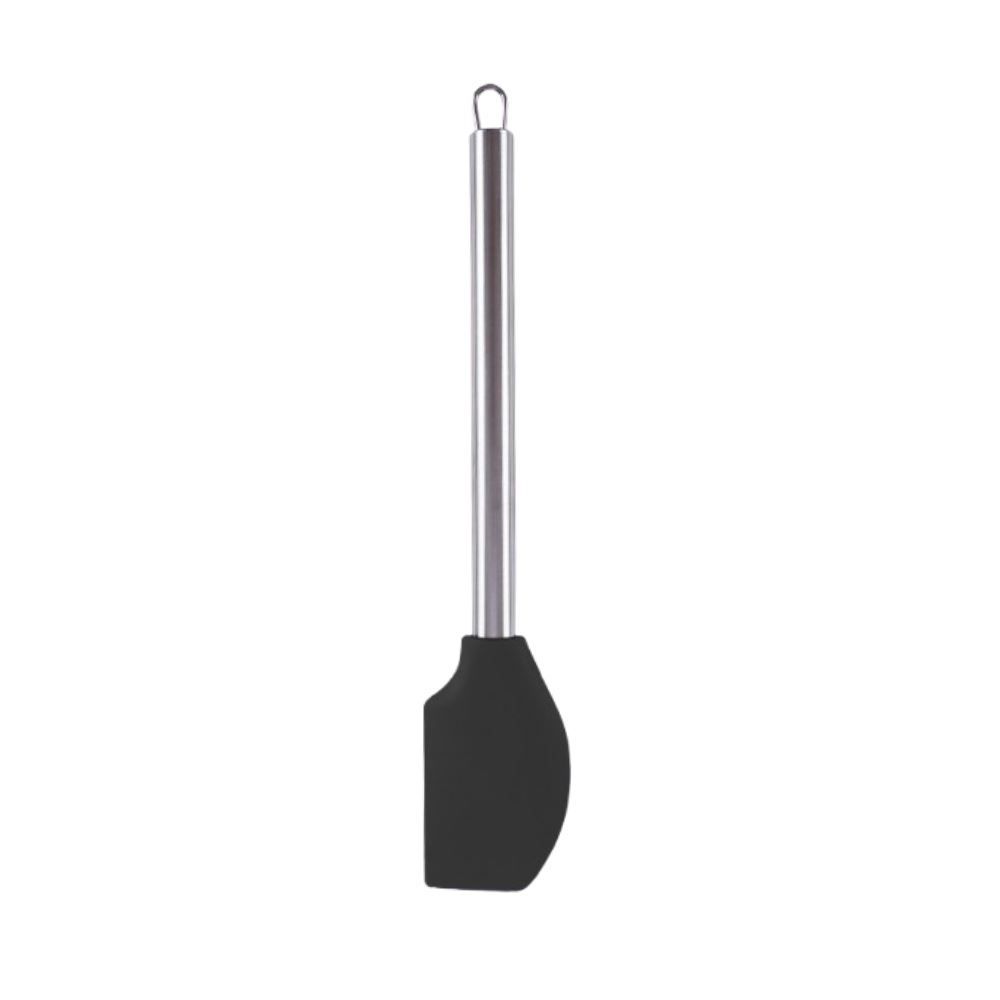 Espátula Silicone Com Cabo Inox Havan Casa 34,5Cm - Preto