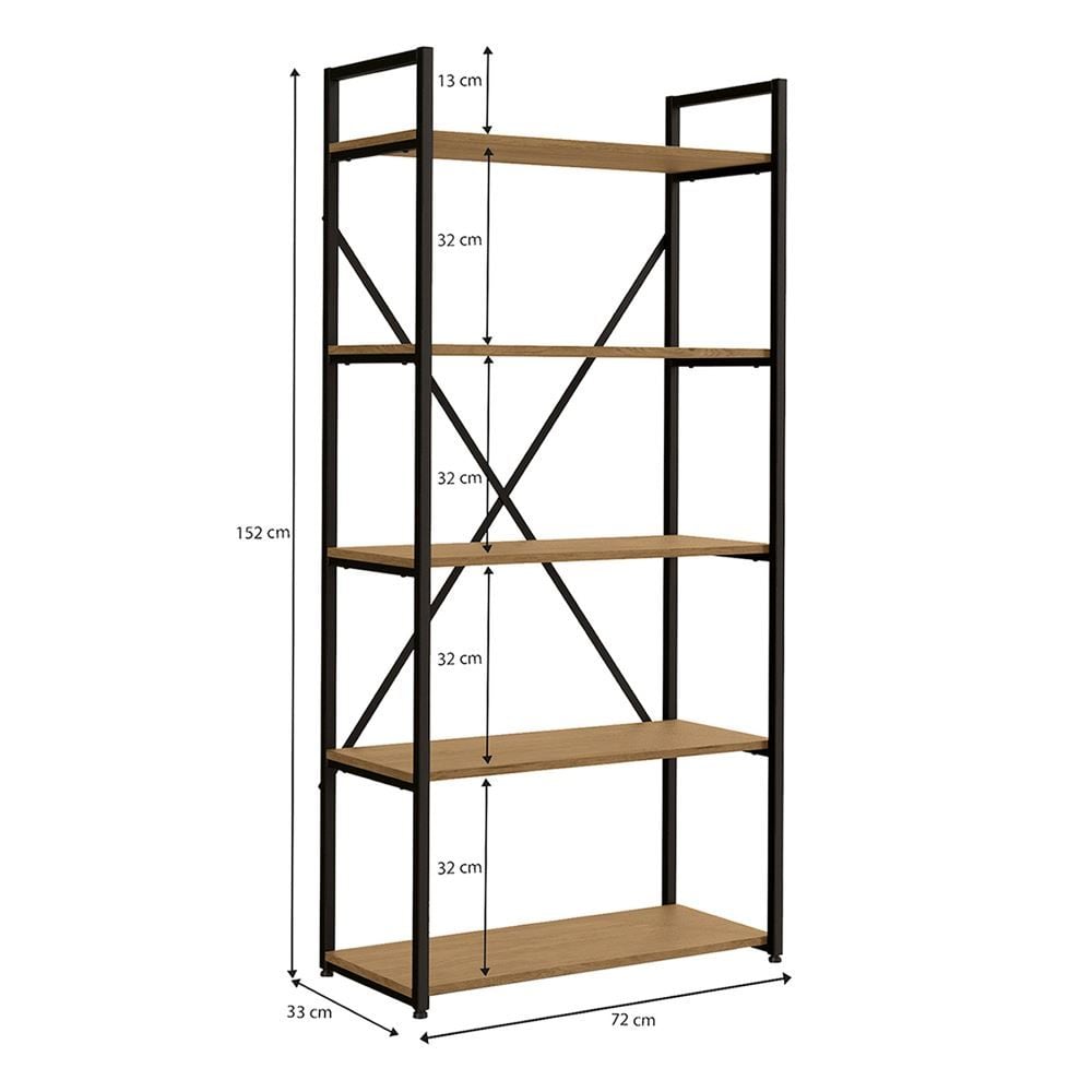 Estante Alta 5 Prateleiras Havan Casa