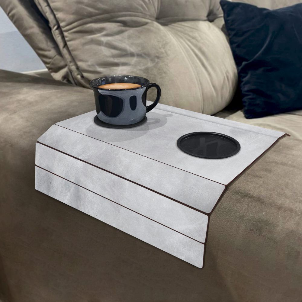 Esteira Flexível Porta Copo Sofá Havan Casa - Cinza Claro