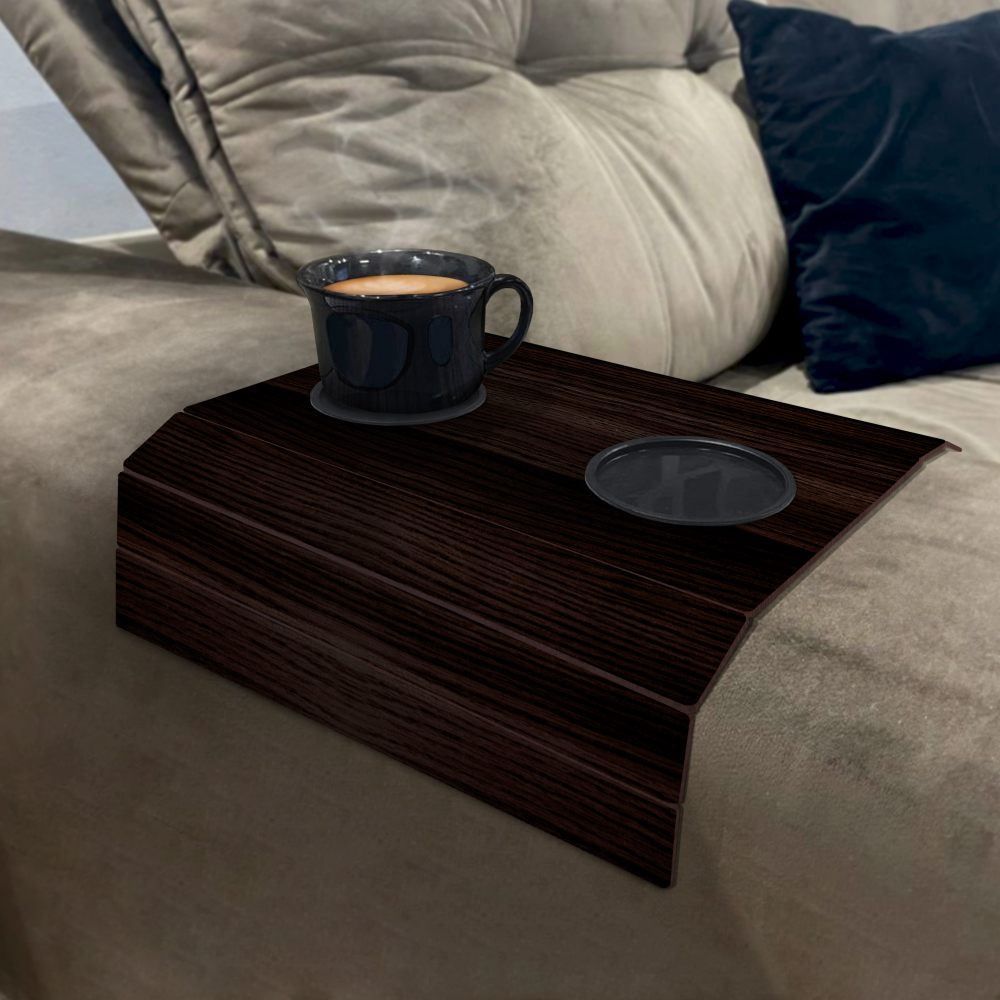 Esteira Flexível Porta Copo Sofá Havan Casa - Tabaco Escuro