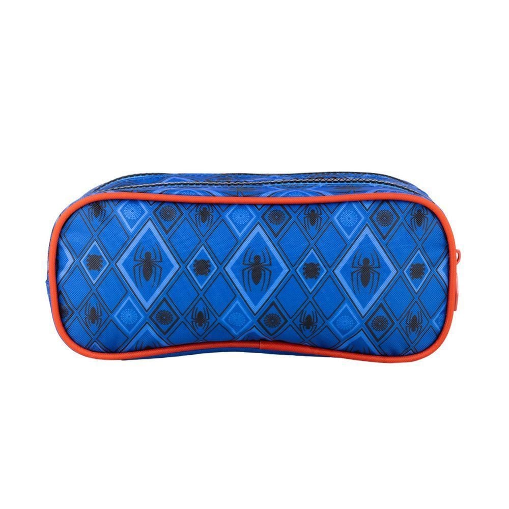 Estojo Duplo Infantil Homem Aranha Xeryus - Azul